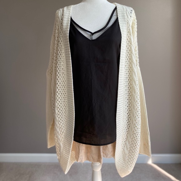 Cable Knit Oversized Cocoon Cardigan - Picture 7 of 9